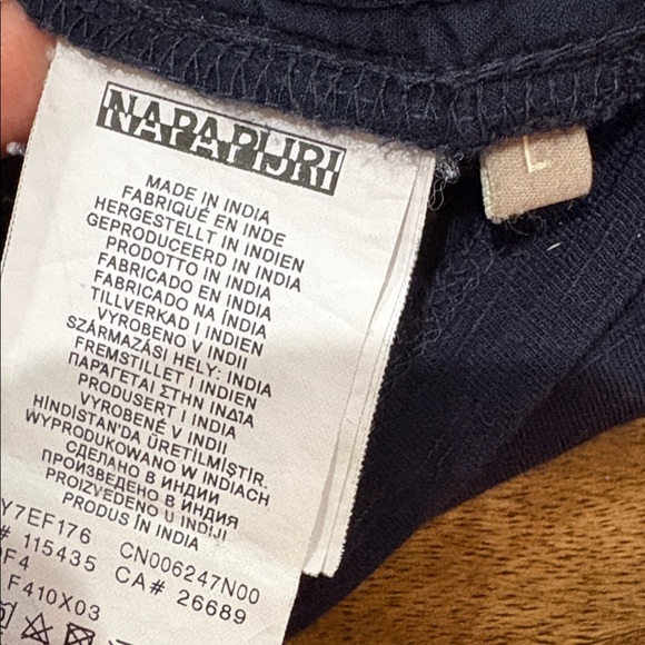 Napapijri Embroidered Eyelet Shirt Cotton & Modal Large - Picture 5 of 8